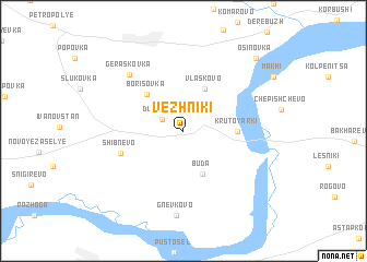 map of Vezhniki