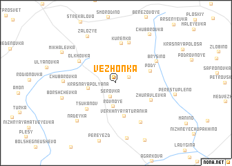 map of Vezhonka