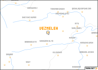 map of Vezmeleh