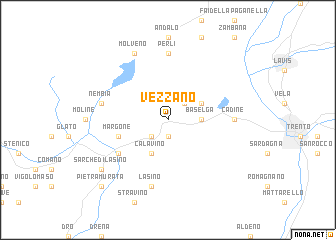 map of Vezzano