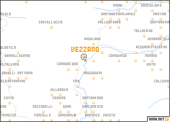 map of Vezzano