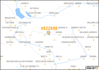 map of Vezzena