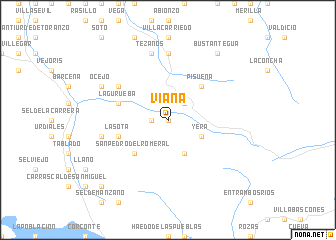 map of Viaña