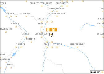 map of Viaña