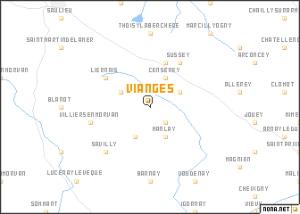 map of Vianges