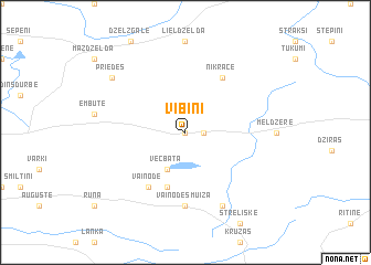 map of Vībiņi