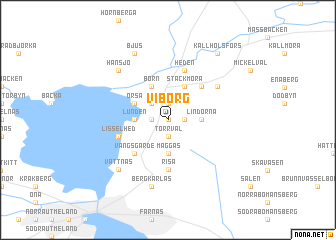 map of Viborg