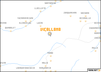 map of Vicallama