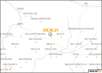 map of Vicalvi