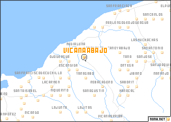 map of Vicana Abajo