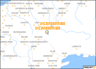 map of Vicana Arriba