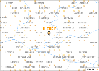 map of Vicary