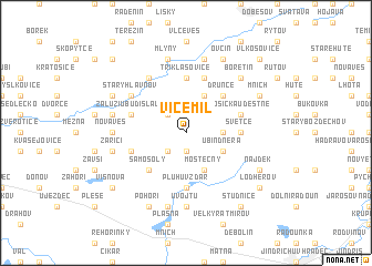 map of Vícemil