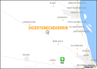 map of Vicente A. Echeverría