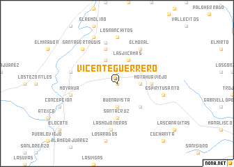 map of Vicente Guerrero