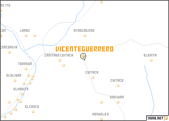 map of Vicente Guerrero
