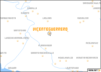 map of Vicente Guerrero