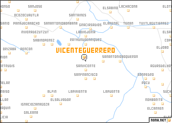 map of Vicente Guerrero