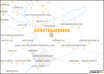 map of Vicente Guerrero