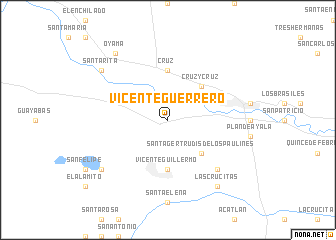 map of Vicente Guerrero