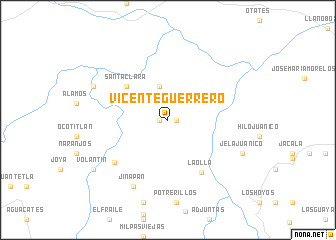 map of Vicente Guerrero