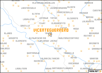 map of Vicente Guerrero