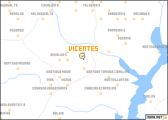 map of Vicentes