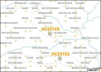 map of Vicentes