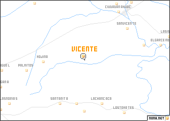 map of Vicente