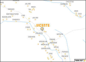 map of Vicente