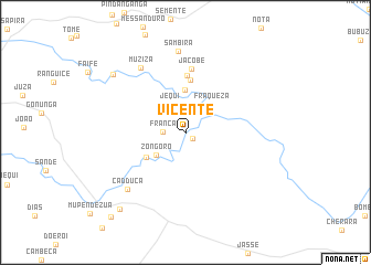 map of Vicente