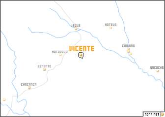 map of Vicente