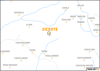 map of Vicente