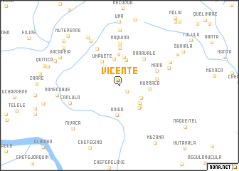 map of Vicente