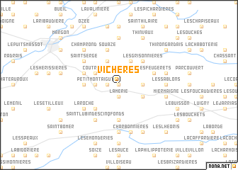 map of Vichères