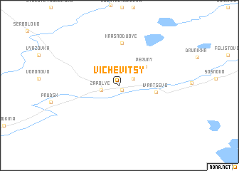 map of Vichevitsy