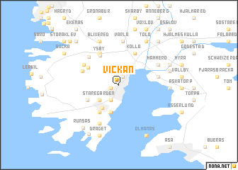 map of Vickan