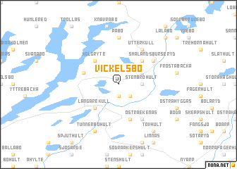 map of Vickelsbo