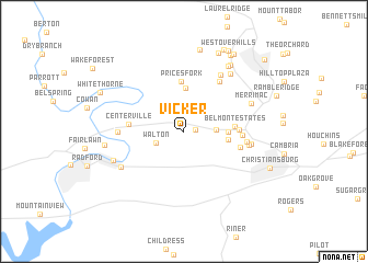 map of Vicker