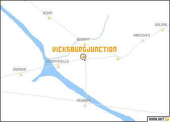 map of Vicksburg Junction