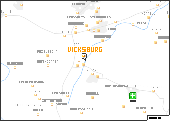 map of Vicksburg