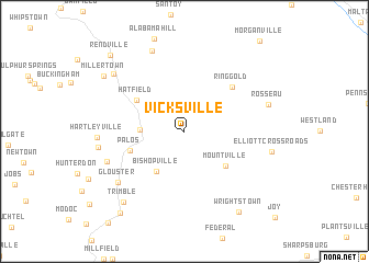 map of Vicksville