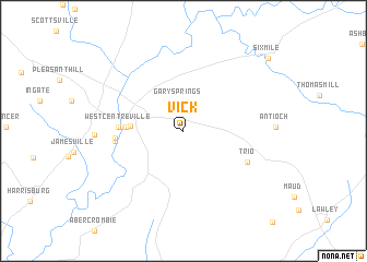 map of Vick