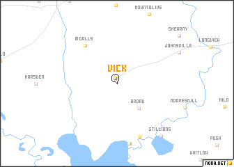 map of Vick
