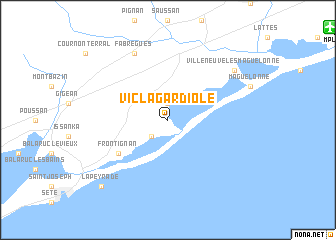 map of Vic-la-Gardiole