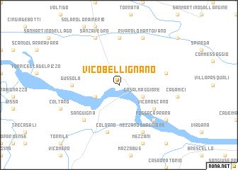 map of Vicobellignano