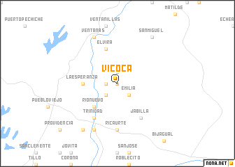 map of Vicoca