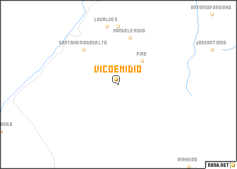 map of Vico Emídio