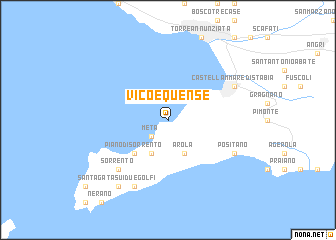 map of Vico Equense