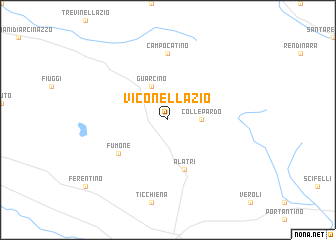 map of Vico nel Lazio